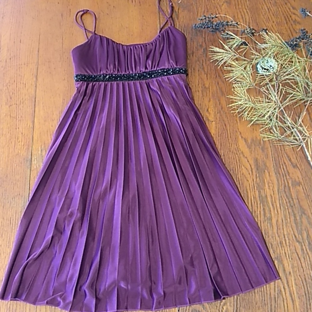 Purple cocktail dress